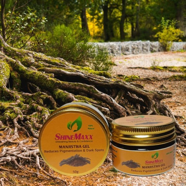 Close-Up of Manjistha Gel with Herbal Ingredients